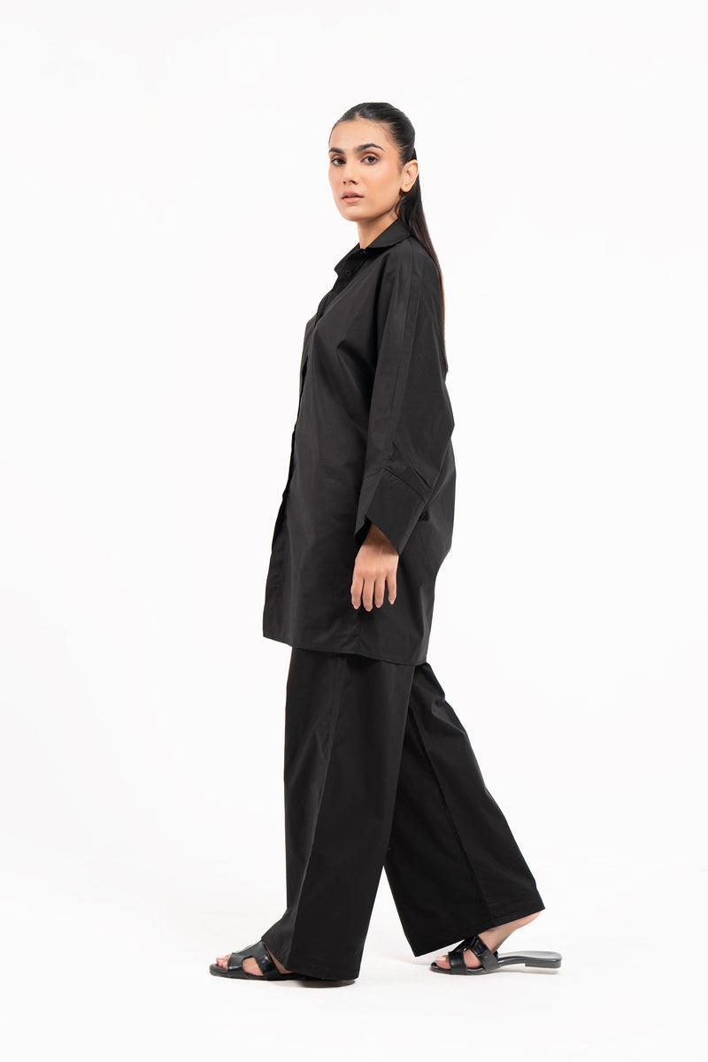 Wide Sleeve Shirt - Black