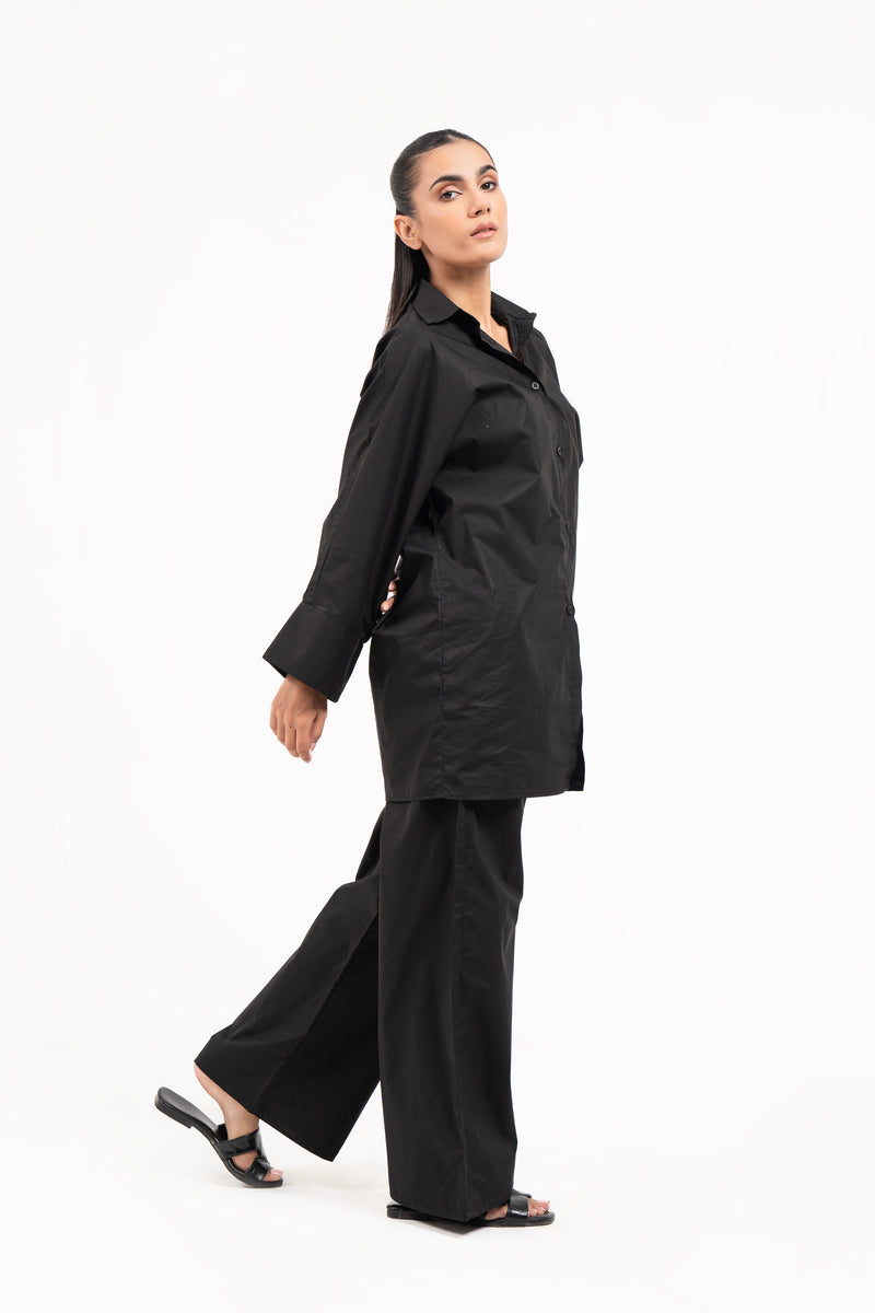 Wide Sleeve Shirt - Black