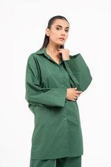 Wide Sleeve Shirt - Bottle Green