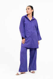 Wide Sleeve Shirt - Purple