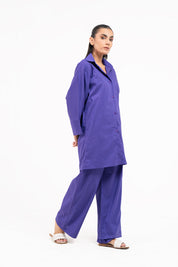Wide Sleeve Shirt - Purple