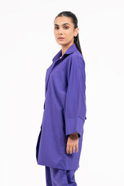Wide Sleeve Shirt - Purple