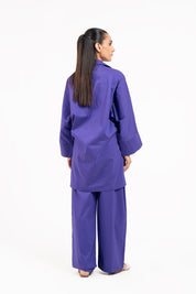 Wide Sleeve Shirt - Purple