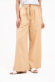 Drawstring Linen Pant - Khaki