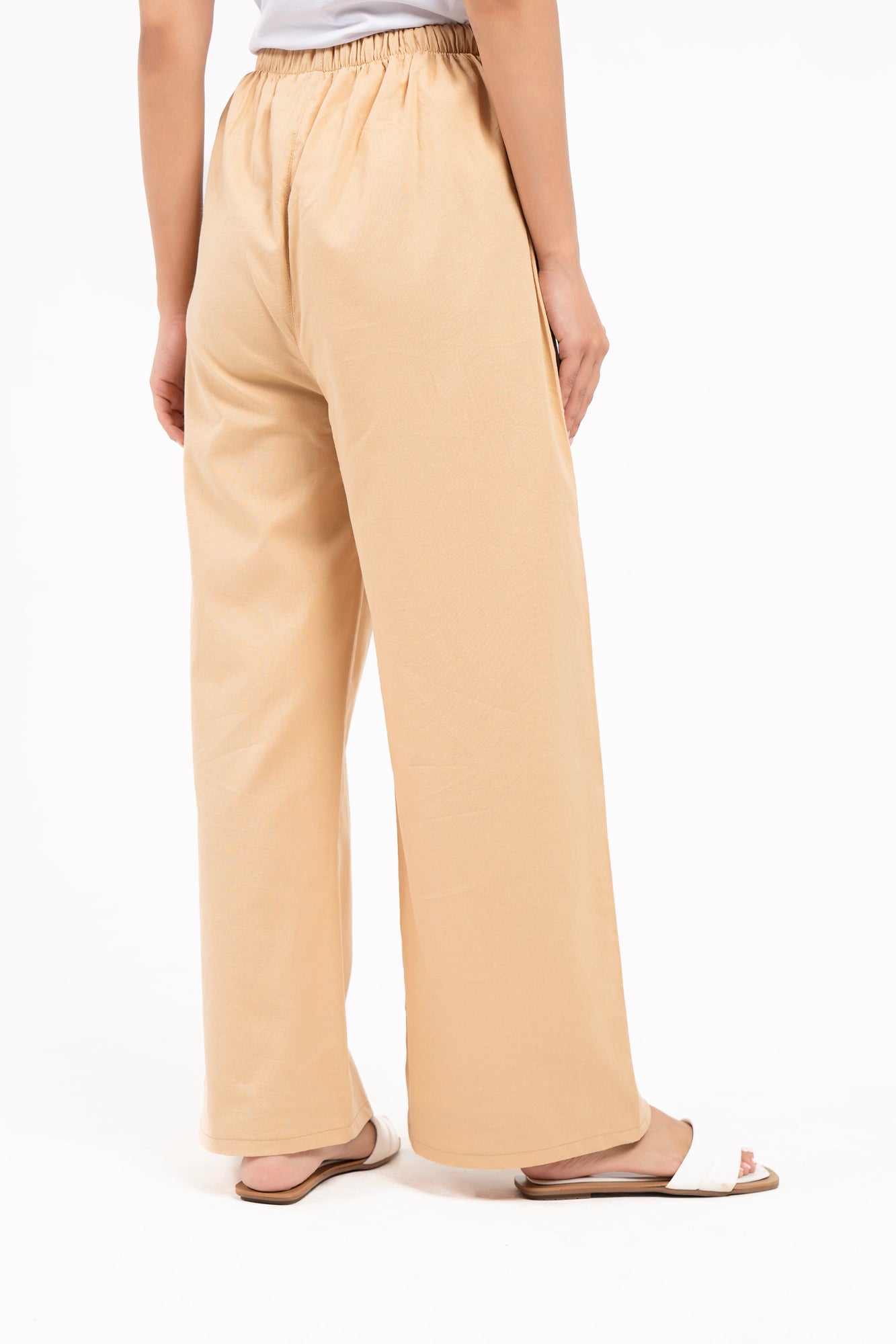 Drawstring Linen Pant - Khaki