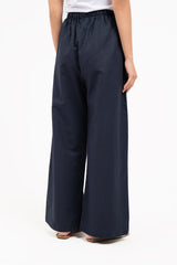 Drawstring Linen Pant - Black