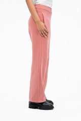 Fleece Wide leg Pant with Pocket - Tea Pink