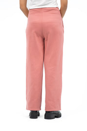 Fleece Wide leg Pant with Pocket - Tea Pink