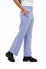 Fleece Wide Leg Pant with Pocket - Lavender