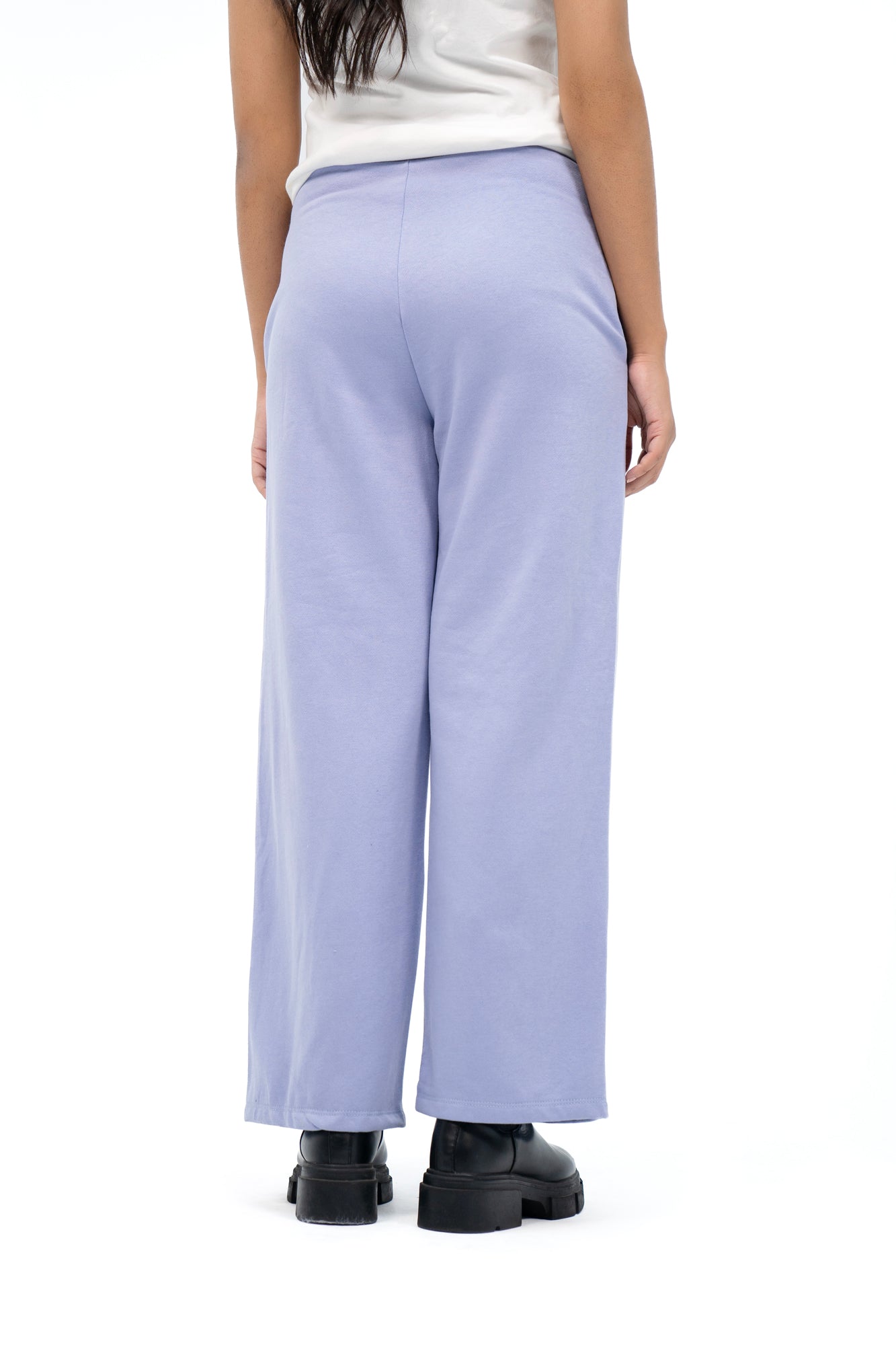 Fleece Wide Leg Pant with Pocket - Lavender