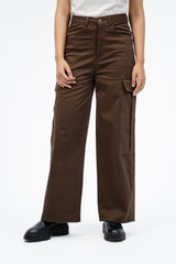 Loose Fit Cargo Pant - Chocolate Brown