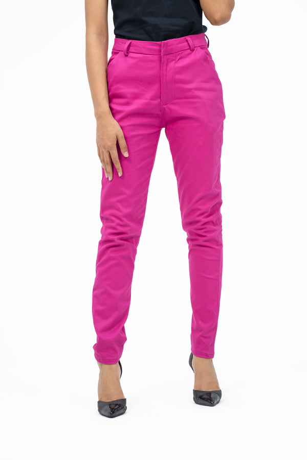 Straight Pant - Hot Pink