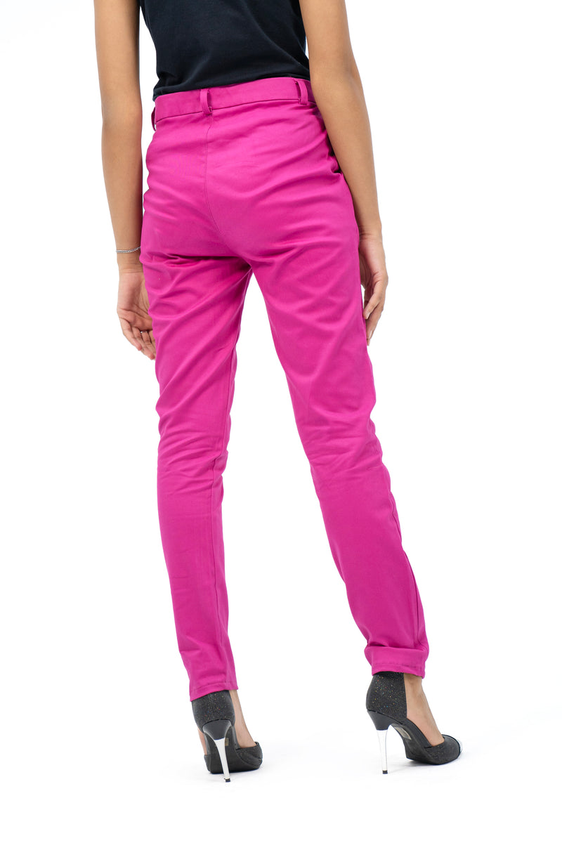 Straight Pant - Hot Pink