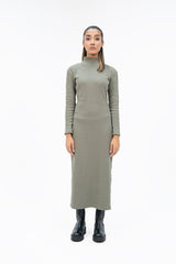 Long Knitted Dress - Sage Green