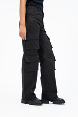 Double Pocket Cargo Pant - Black