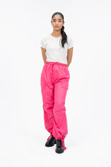 Parachute Cargo Pants - Fuchsia Pink