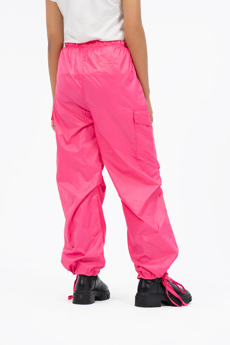 Parachute Cargo Pants - Fuchsia Pink