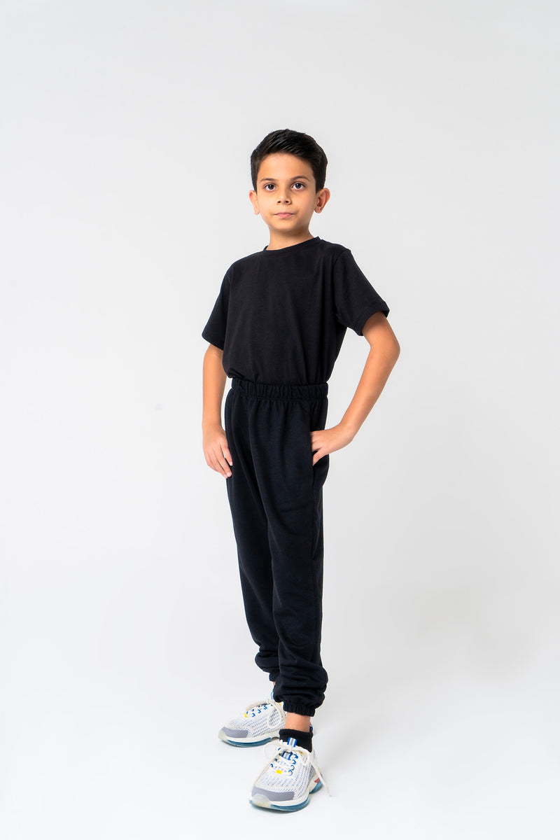 Boys Terry Jogger Pant - Black