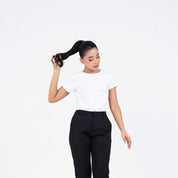 Straight Fit Suit Pant - Black