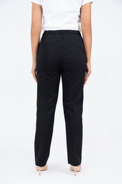 Straight Fit Suit Pant- Black
