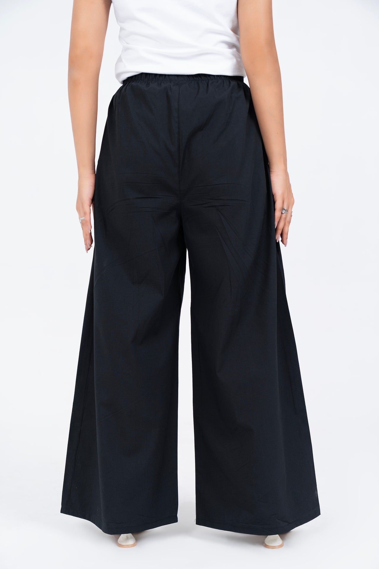 Oversized Wide Leg Pant - Black