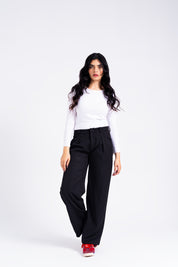 Modern Pleat Pant - Black