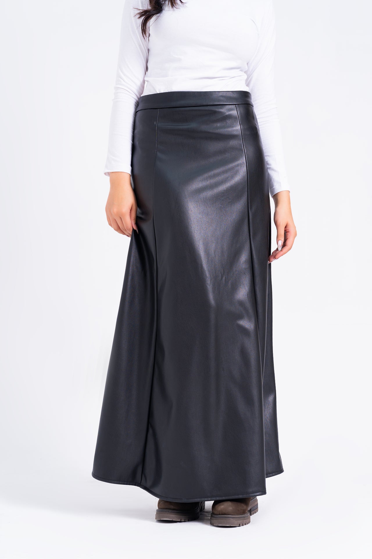 Leather Skirt - Black