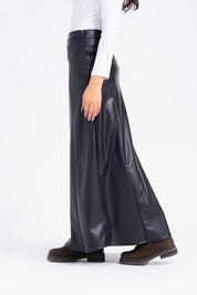 Leather Skirt - Black