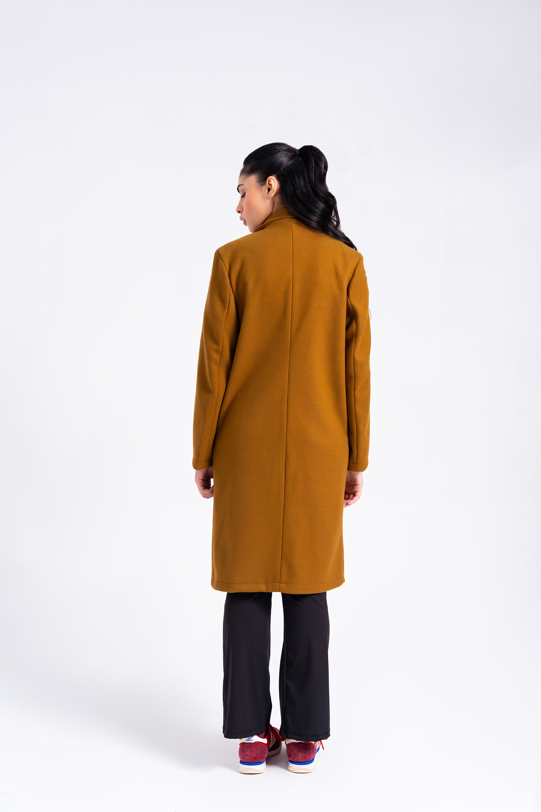 Double Breasted Wool Coat - Tan
