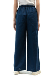 Pull-On Linen Pant - Navy Blue