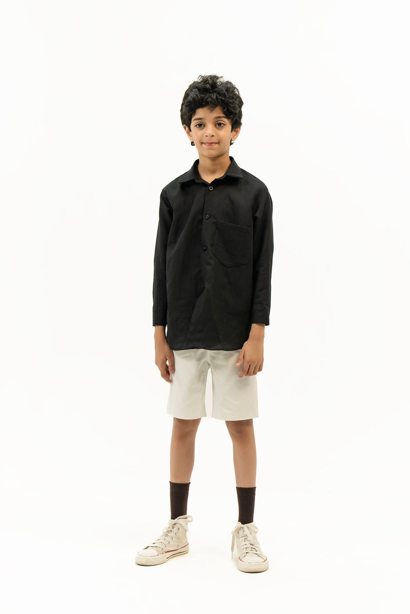 Boys Oxford Shirt - Black