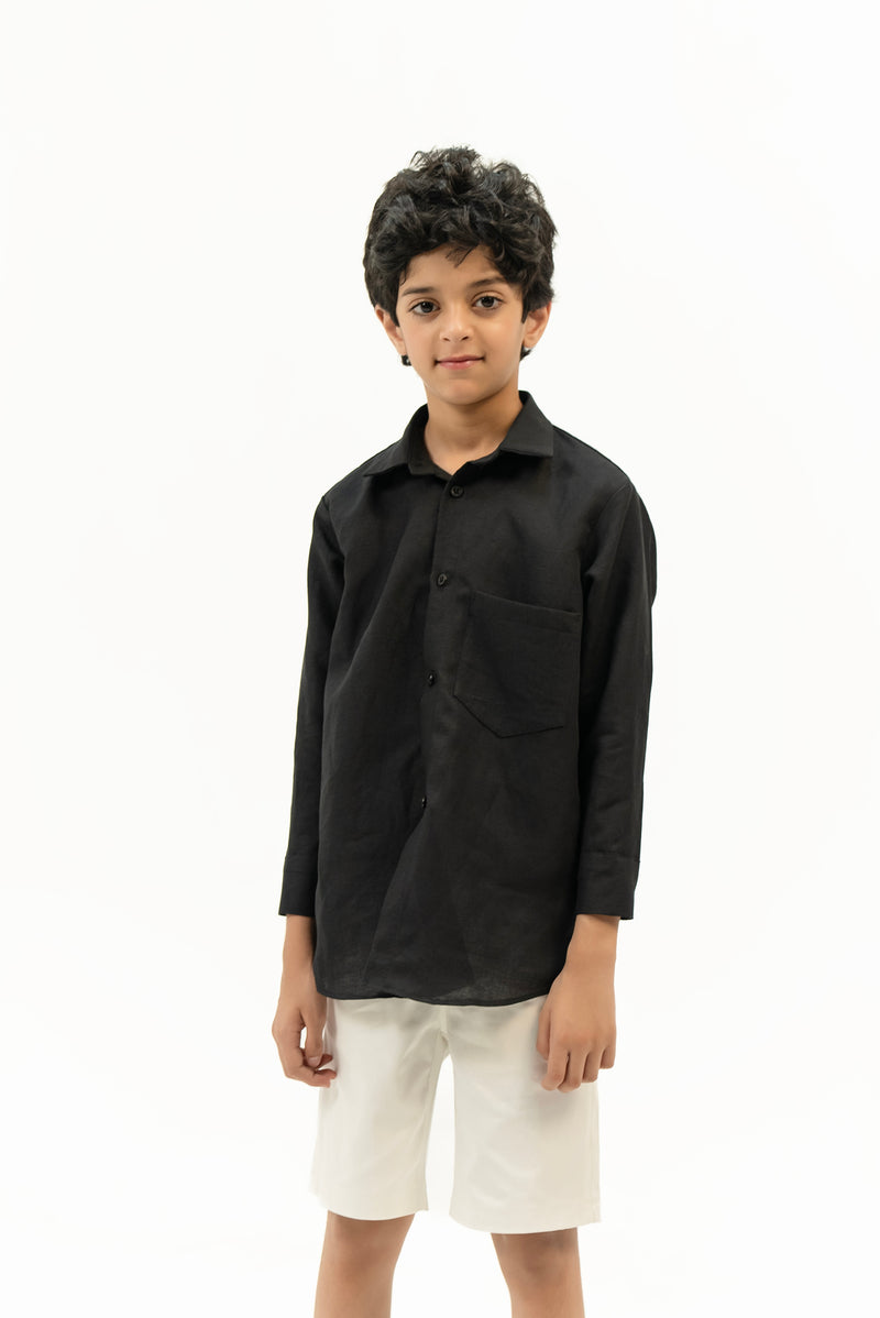 Boys Oxford Shirt - Black