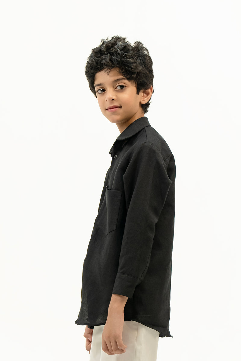 Boys Oxford Shirt - Black