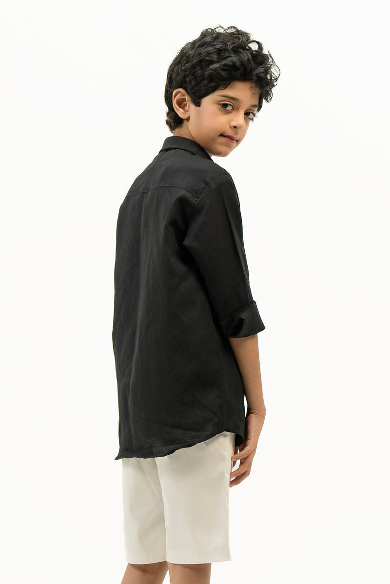 Boys Oxford Shirt - Black