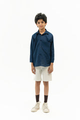 Boys Oxford Shirt - Navy Blue