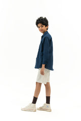 Boys Oxford Shirt - Navy Blue