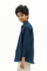 Boys Oxford Shirt - Navy Blue