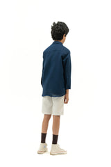 Boys Oxford Shirt - Navy Blue