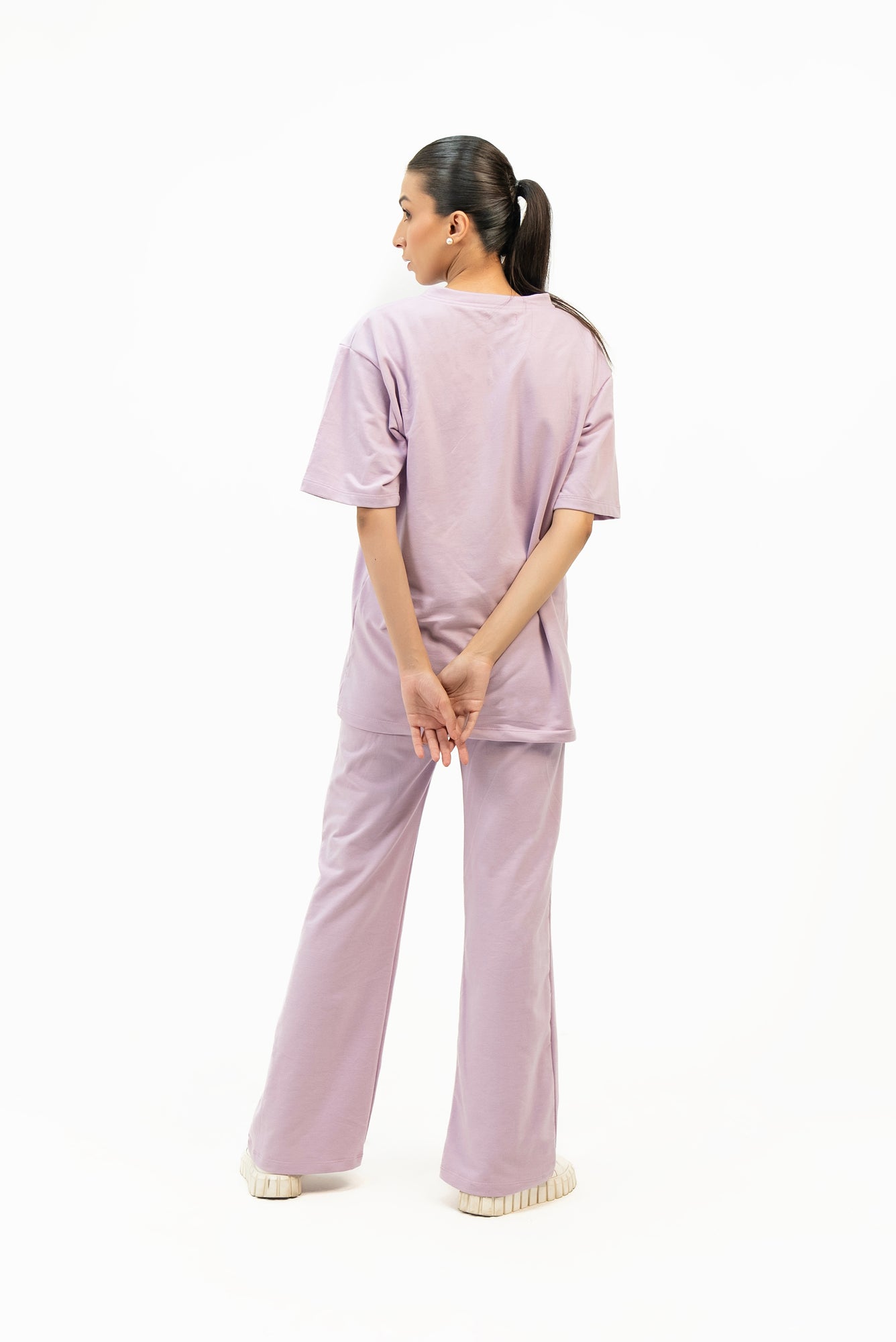 Oversized Terry Top - Light purple