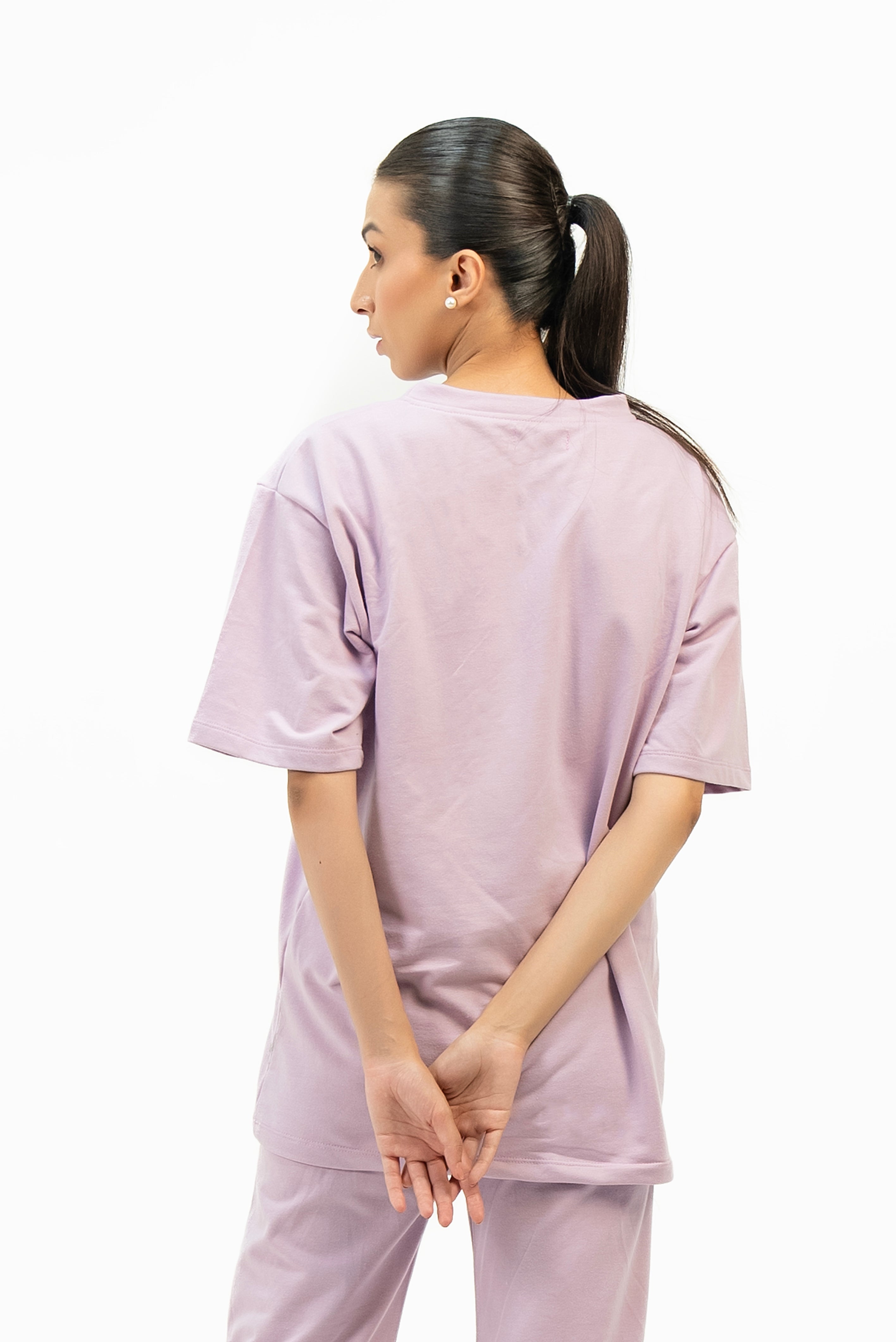 Oversized Terry Top - Light purple