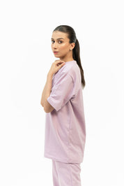 Oversized Terry Top - Light purple