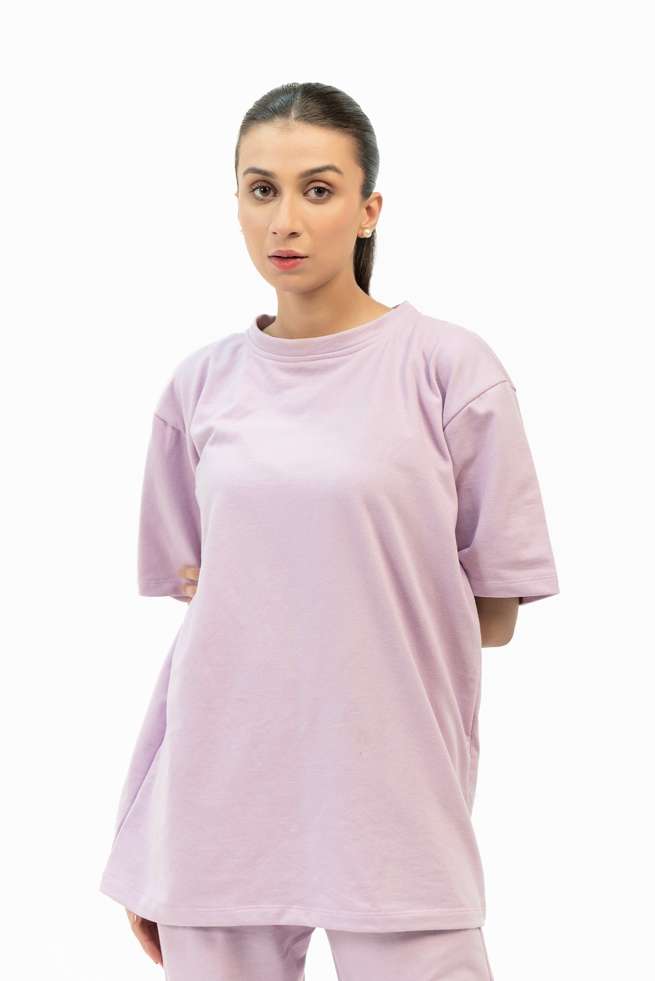 Oversized Terry Top - Light purple