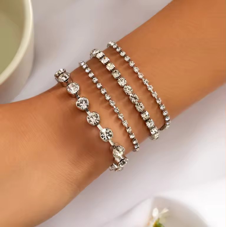 Multi Bracelet Set (Zirconia)