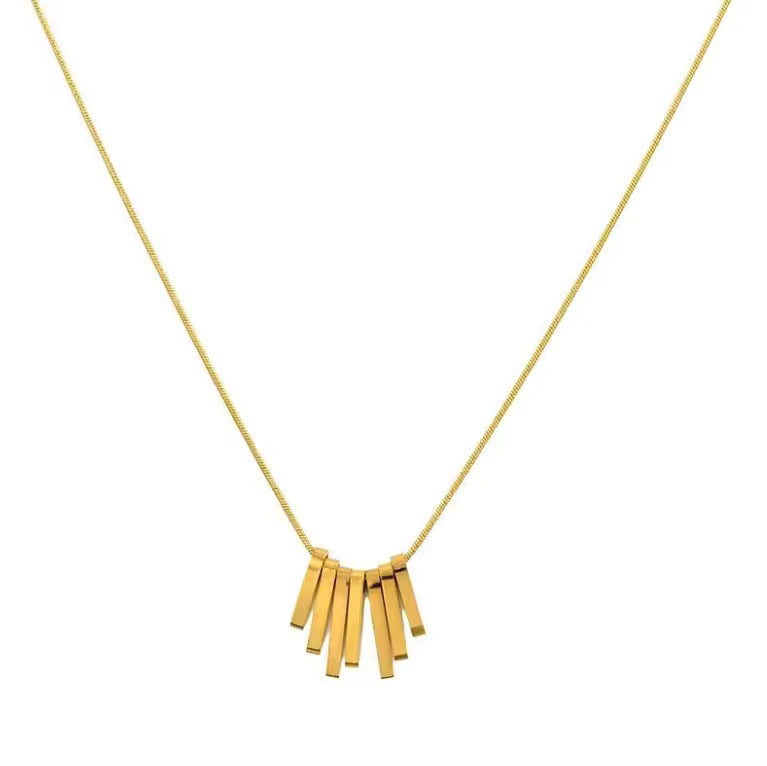 Necklace with multiple Plates