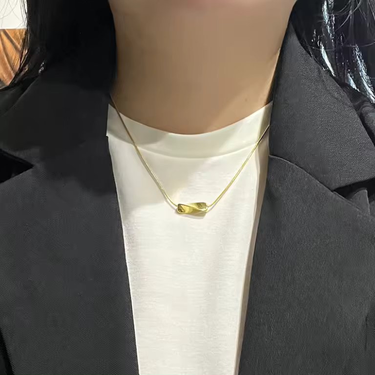 Shaped Golden Pendant