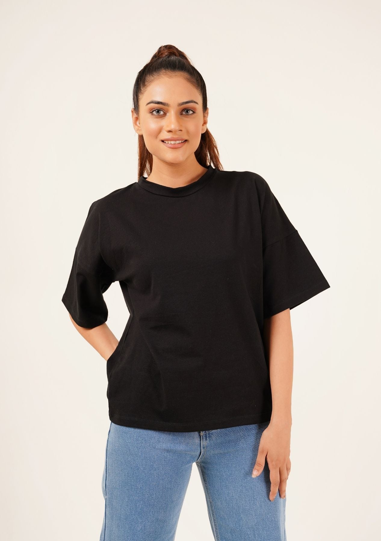 Oversized T Shirt - Black