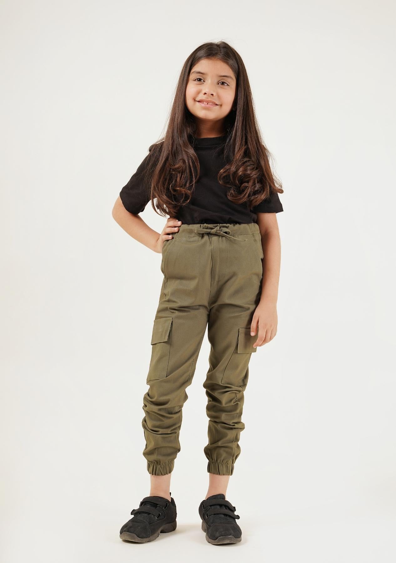 Girls Jogger Pant - Green