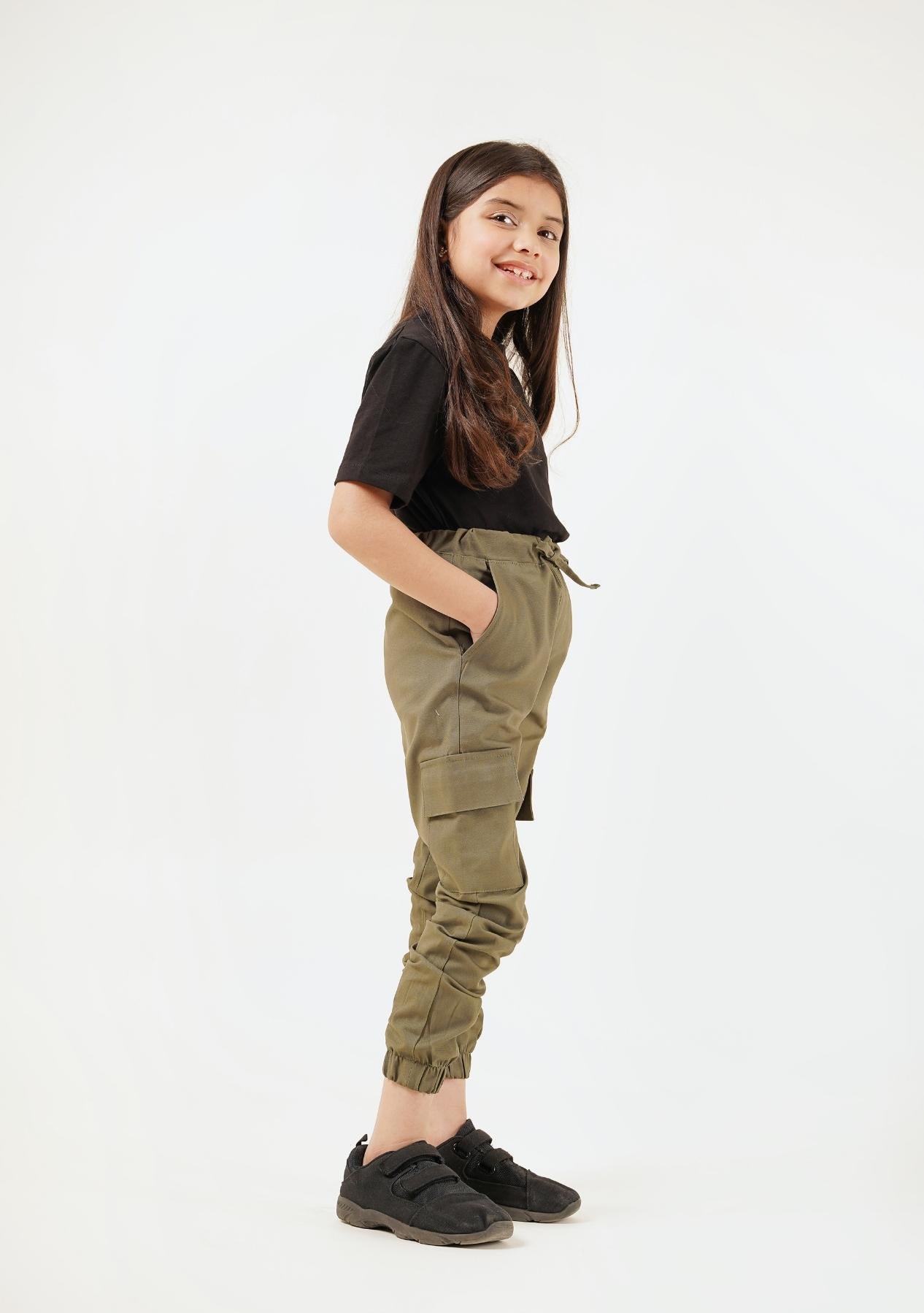 Girls Jogger Pant - Green
