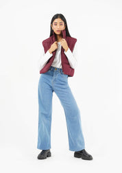 Puffer Vest - Maroon