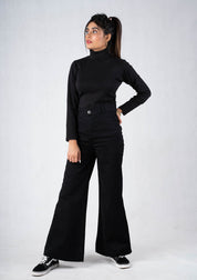 High rise Wide leg bootcut jean - denim jean for women